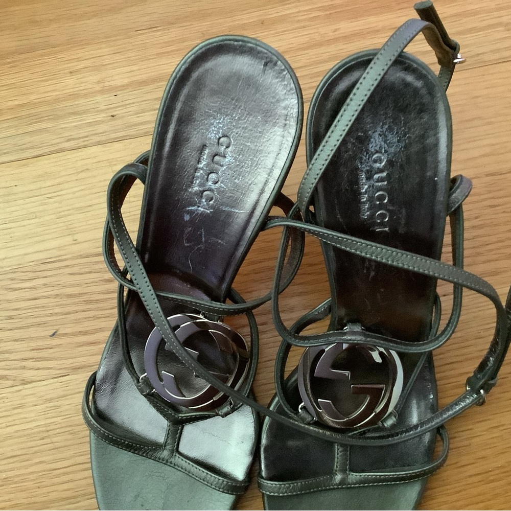 Gucci Strappy Leather Heels - Picture 5 of 12